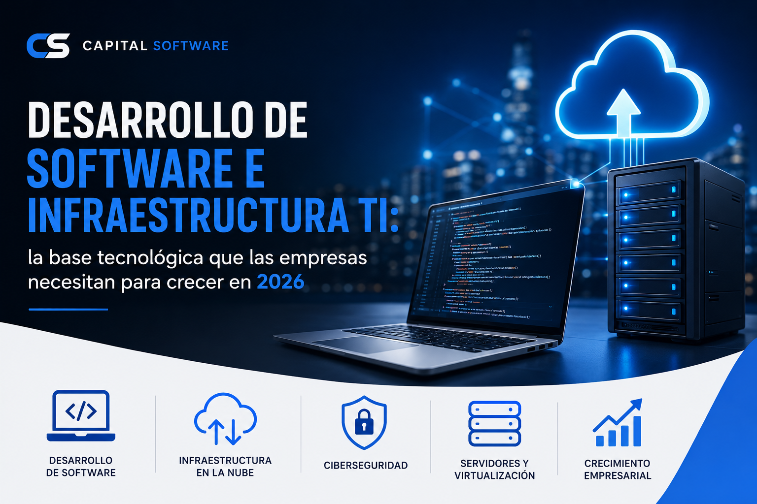 Desarrollo de software e infraestructura TI para empresas modernas