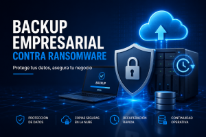 Backup empresarial contra ransomware para proteger datos críticos y garantizar continuidad operativa