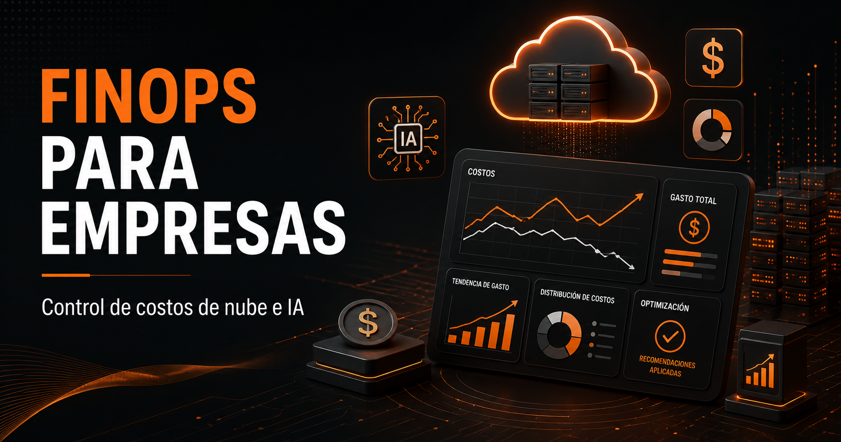 FinOps para empresas controlando costos de nube e inteligencia artificial